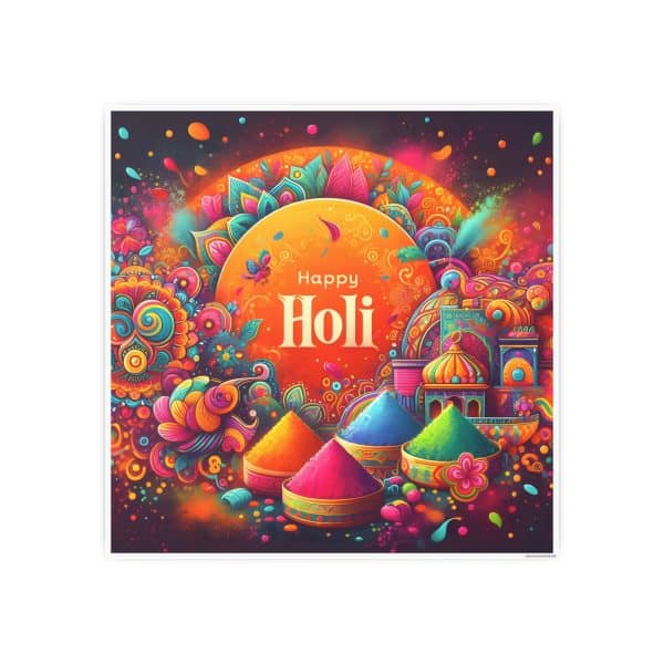 Happy Holi Photo Art Paper Posters - Image 55