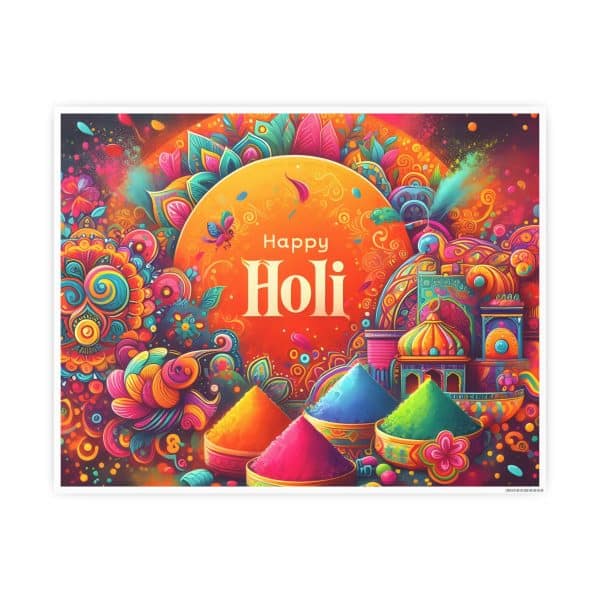 Happy Holi Photo Art Paper Posters - Image 13