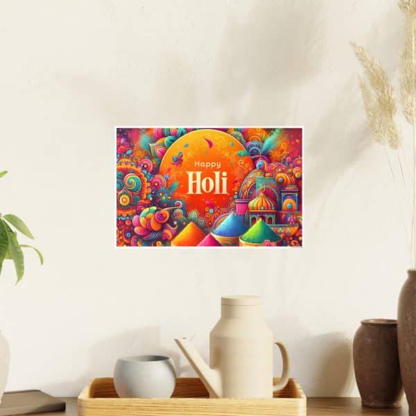 Happy Holi Photo Art Paper Posters - Image 123