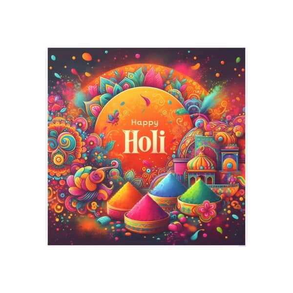 Happy Holi Photo Art Paper Posters - Image 115