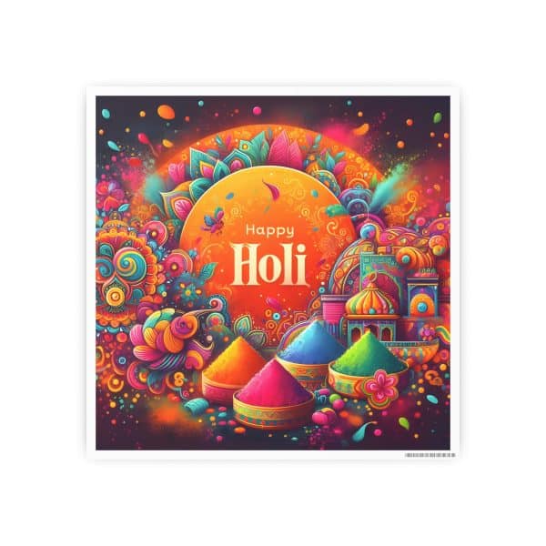 Happy Holi Photo Art Paper Posters - Image 46