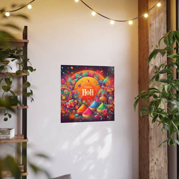 Happy Holi Photo Art Paper Posters - Image 113