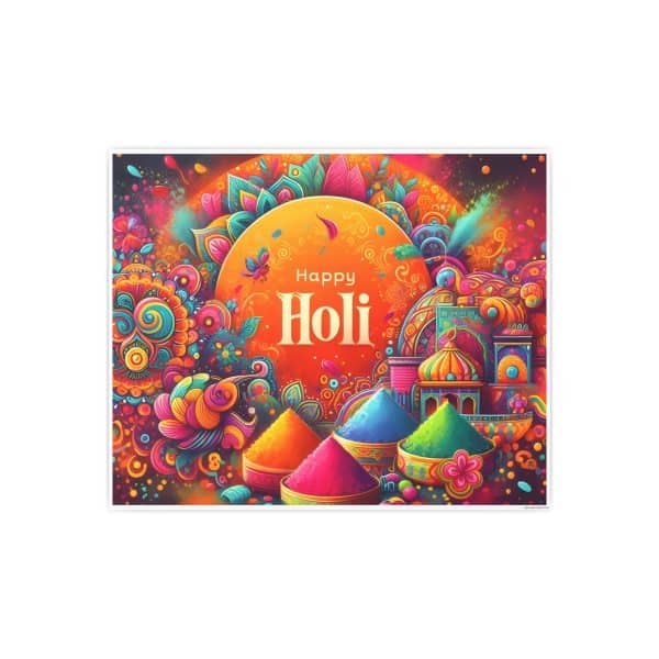 Happy Holi Photo Art Paper Posters - Image 130