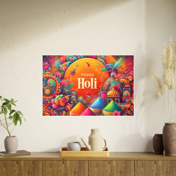 Happy Holi Photo Art Paper Posters - Image 72