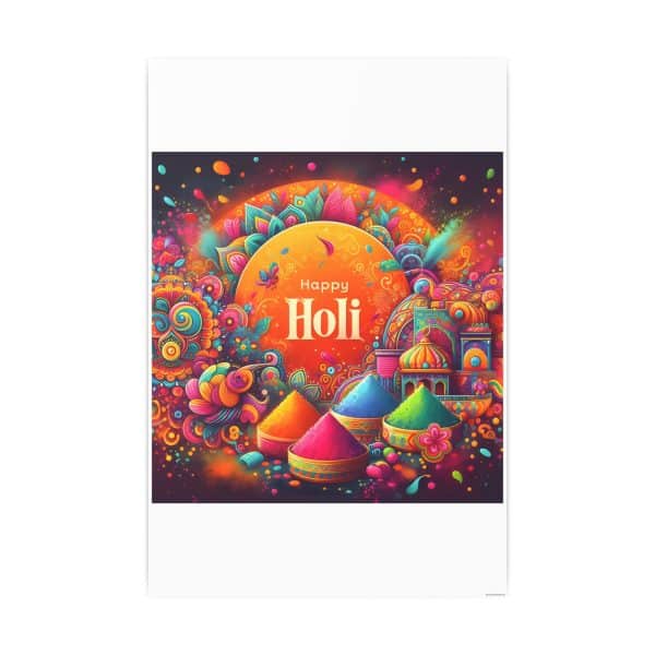 Happy Holi Photo Art Paper Posters - Image 91