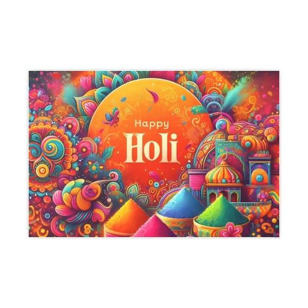 Happy Holi Photo Art Paper Posters - Image 76