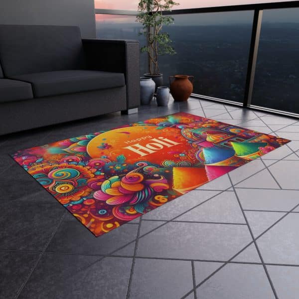 Happy Holi Outdoor Rug - Image 12