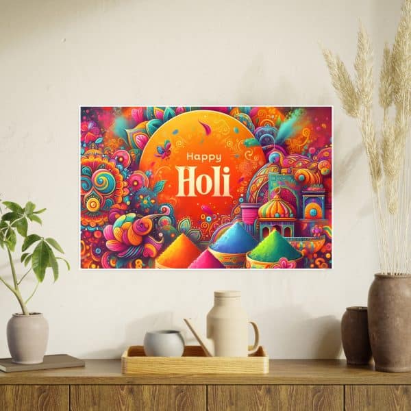 Happy Holi Photo Art Paper Posters - Image 138