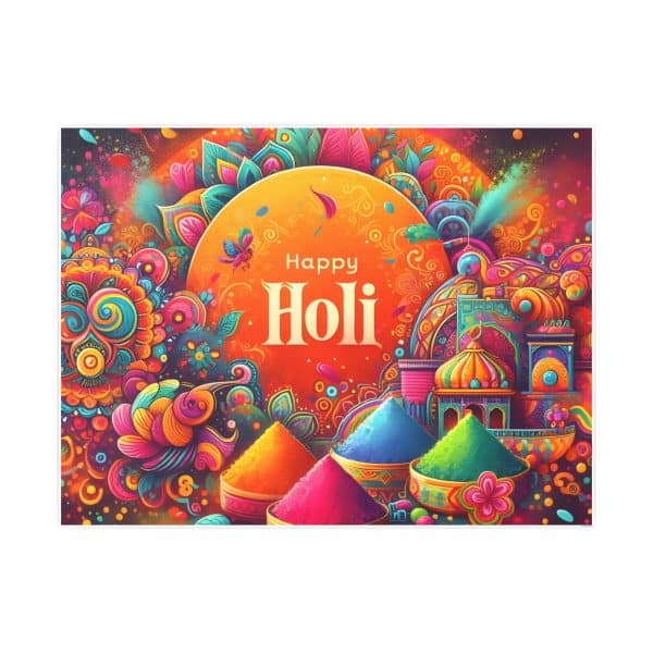 Happy Holi Photo Art Paper Posters - Image 79