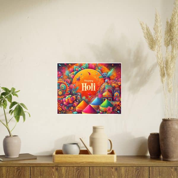 Happy Holi Photo Art Paper Posters - Image 132