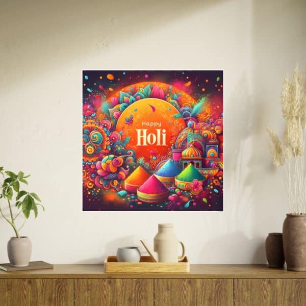 Happy Holi Photo Art Paper Posters - Image 117