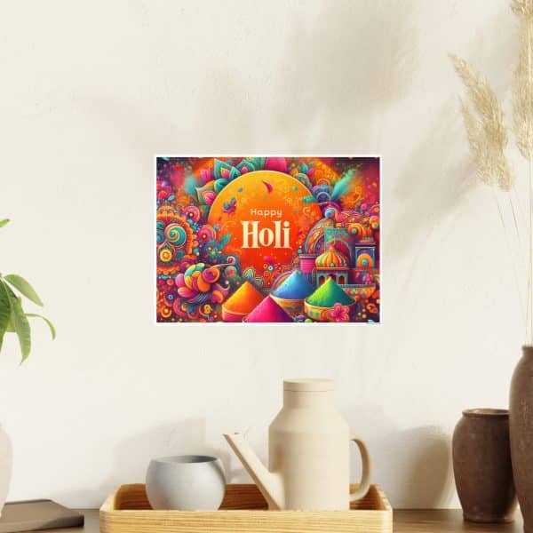 Happy Holi Photo Art Paper Posters - Image 120