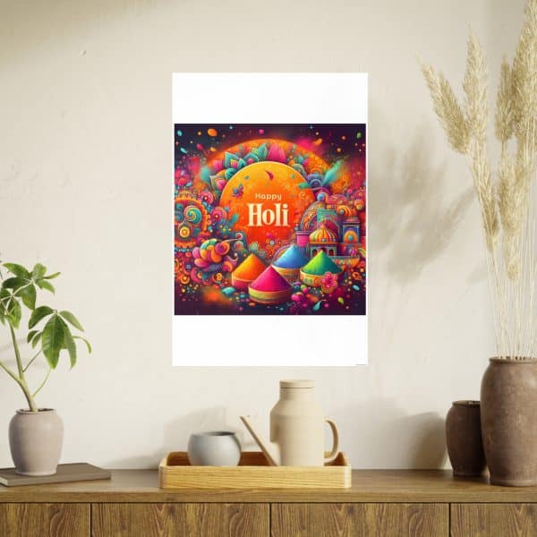 Happy Holi Photo Art Paper Posters - Image 93