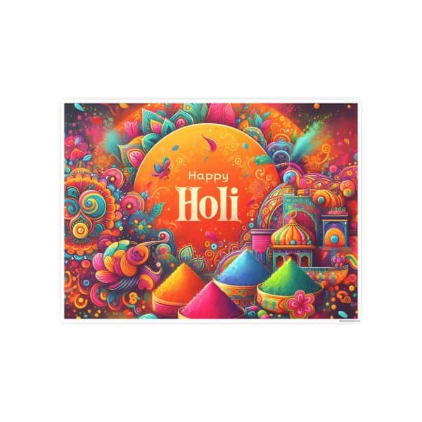 Happy Holi Photo Art Paper Posters - Image 118