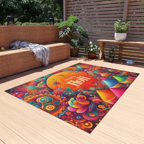 Happy Holi Outdoor Rug - Image 19