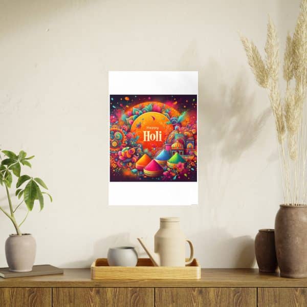 Happy Holi Photo Art Paper Posters - Image 84