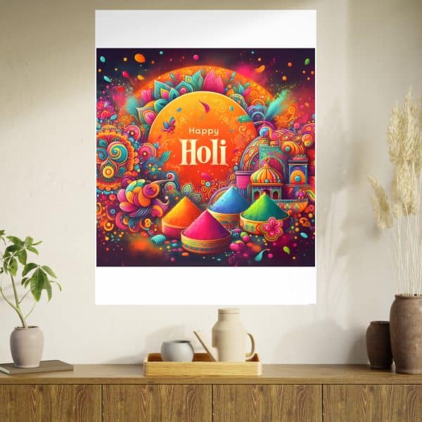 Happy Holi Photo Art Paper Posters - Image 108