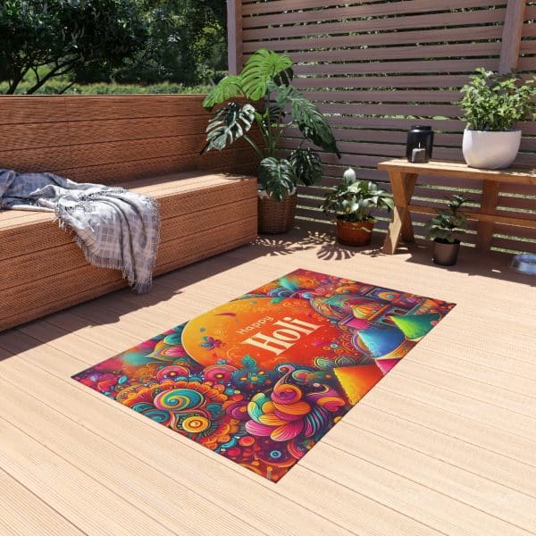 Happy Holi Outdoor Rug - Image 7