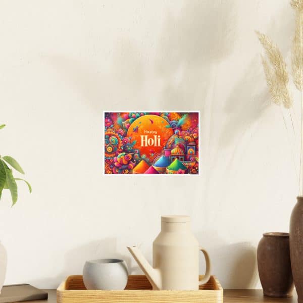 Happy Holi Photo Art Paper Posters - Image 12