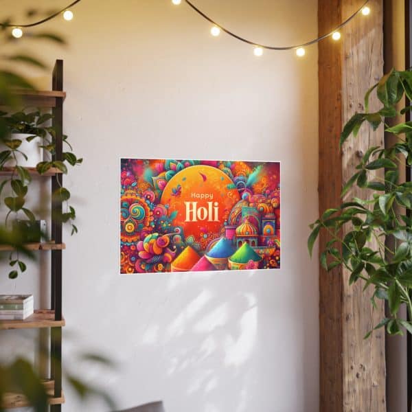 Happy Holi Photo Art Paper Posters - Image 71