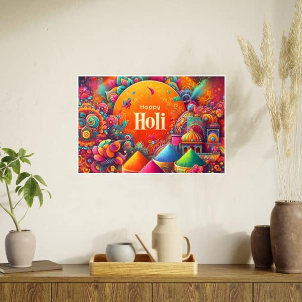 Happy Holi Photo Art Paper Posters - Image 63