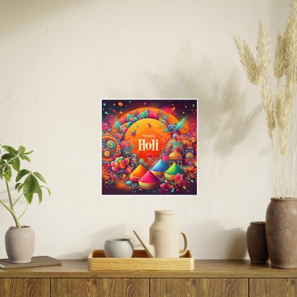 Happy Holi Photo Art Paper Posters - Image 111