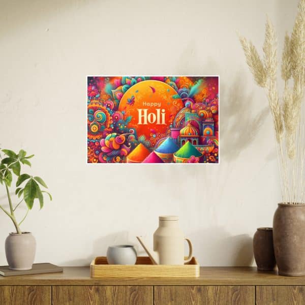 Happy Holi Photo Art Paper Posters - Image 21