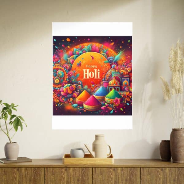 Happy Holi Photo Art Paper Posters - Image 102