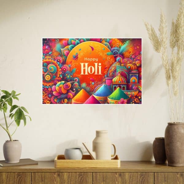 Happy Holi Photo Art Paper Posters - Image 66