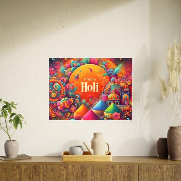 Happy Holi Photo Art Paper Posters - Image 69