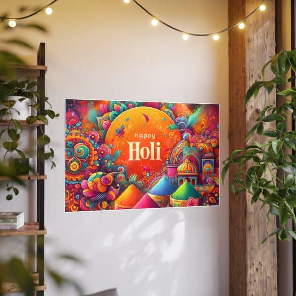 Happy Holi Photo Art Paper Posters - Image 77