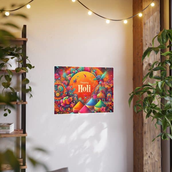 Happy Holi Photo Art Paper Posters - Image 68