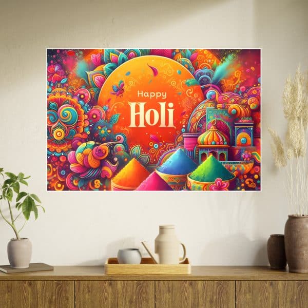 Happy Holi Photo Art Paper Posters - Image 78