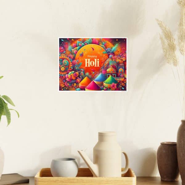 Happy Holi Photo Art Paper Posters - Image 15