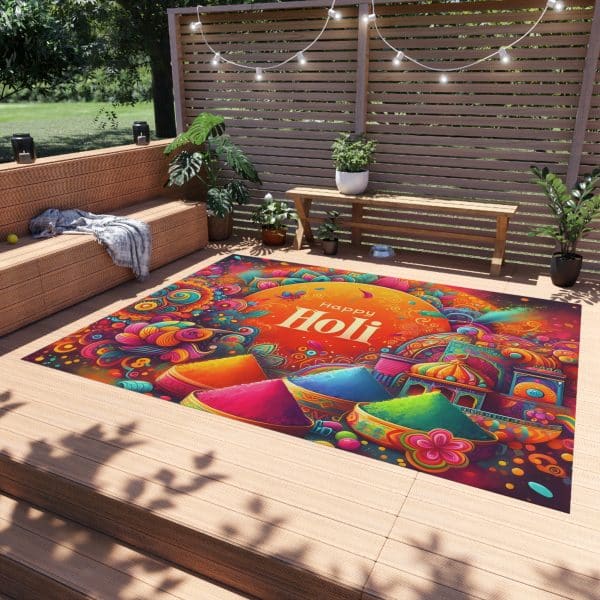 Happy Holi Outdoor Rug - Image 15