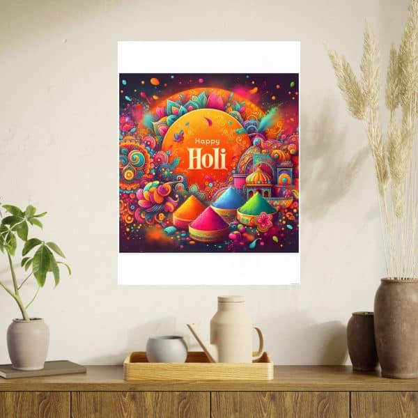 Happy Holi Photo Art Paper Posters - Image 96