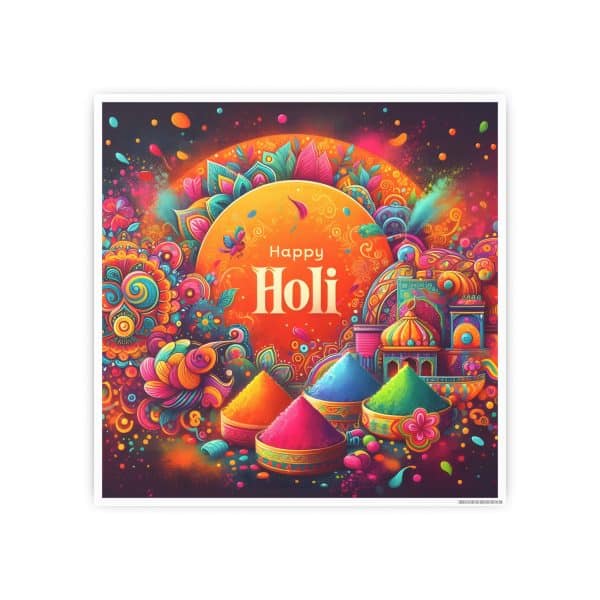 Happy Holi Photo Art Paper Posters - Image 49